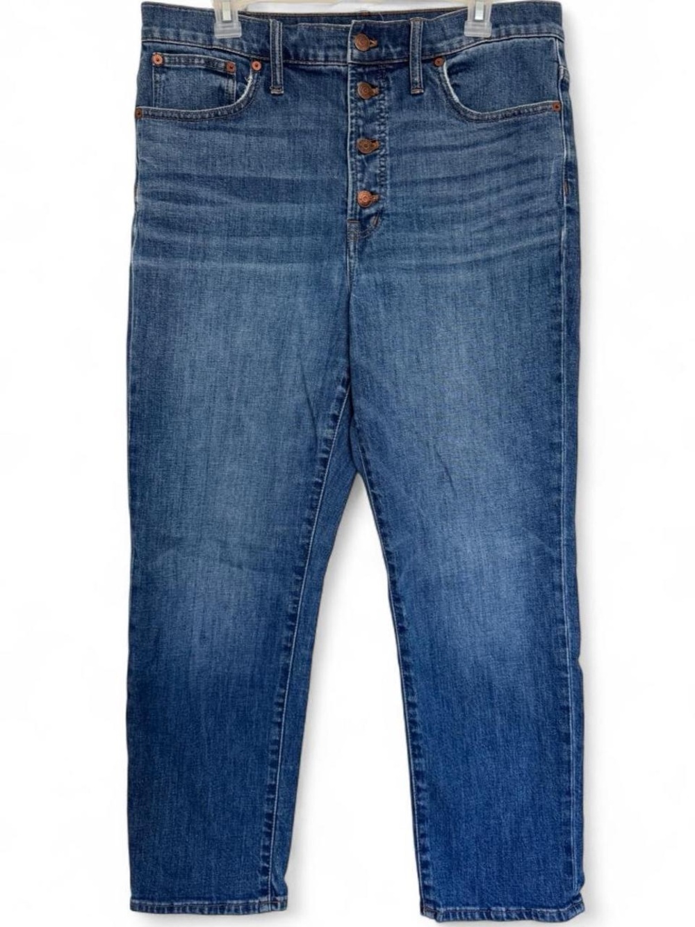 The Perfect Vintage Crop Jean Size 31 Cotton Madewell Button Fly Denim Jeans